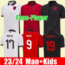 2023 2024 Home Away Away Albania Soccer Jerseys Drużyna narodowa Kristjan Asllani Marash Trzeci Kumbulla Myrto Uzuni Nedim Bami Fan Jersey Football Equipment