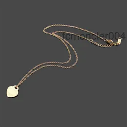 Populära 2023 18Kgold New Pendant Halsband Fashion Charm Men's and Women's Fourleaf Heart High Quality Rostless Steel Designer Jewelry KMY2