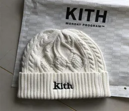 I4OS KITH Beanie Berretti invernali per uomo Donna Donna Berretto con teschio in acrilico con risvolto lavorato a maglia Hip Hop Harajuku Casual Skullies Outdoor Christ8153830