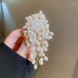 Spille eleganti imitazione perla spilla quotidianamente simula perle di perle fiore per donne per spillo per pin regale per cappotti squisiti