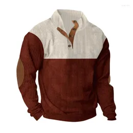 Giacche da uomo Spring e giacca autunnale Sploned Color Stand Collar Pulcetto Casual Top.