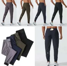 LU Alta calidad para mujer Jogger para hombre Pantalones largos Deporte Yoga Traje de secado rápido Cordón Gimnasio Bolsillos Pantalones de chándal Pantalones para hombre Casual Cintura elástica Fitness 888