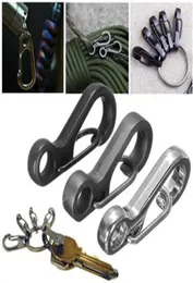 Mini Paracord S -keychain carabiner clipsf spring backpack clasps lock for idc edc camping survival gear4664927