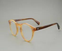 Wholeov5186 Gregory Peck montature per occhiali rotondi moda Vintage miopia ottica da donna e da uomo occhiali da vista lenti da sole1073056