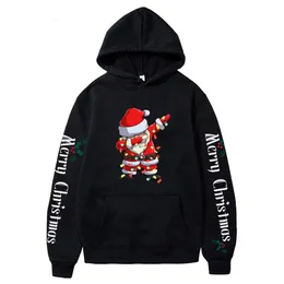 Dunne fleece kerst hiphop streetwaer Y2k hoodies happy halloween pullover zwarte sweatshirts met lange mouwen voor heren dames