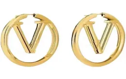 Orecchini di design a cerchio in oro di moda 3 cm per le donne della signora Amanti del matrimonio del partito Regalo di fidanzamento Gioielli per la sposa 40jl H15851395