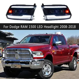 Proiettore leggero in esecuzione diurna per Dodge RAM 1500 2500 PRANEGGIO LED 08-18 Dynamic Streamer Torn Segnale Luci anteriori del segnale anteriore