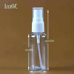 PET 30 ml Spray Bottle Empty Perfume Vial with Pump Sprayer White Lids Portable Makeup Spray Bottles for Travel Sample Container Ofknk