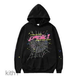 Abbigliamento Uomo Spider 555 Hoodie Oversized Sweatshirt Man Streetwear Uxury Womens Pink Men Print Web Couple Sweatshirts Hoodys 4RGG