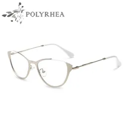 2021 مصمم العلامة التجارية Cat Eyeglasses Prames Women Vintage Optical Fashion Frame with Box and Case2032811