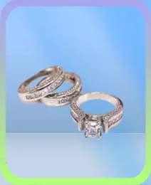 Conjuntos de anillos de oro vintage, anillos de compromiso de plata de ley 925, anillos de boda para mujeres y hombres, joyería Y2111152182398
