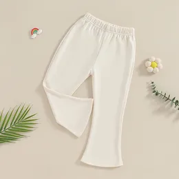 Calça calça garotinha calças de flagem infantil de cor de solda de cor de cor de cor de cor de cor de cor de cor de cor de cor de cor de cor sólida