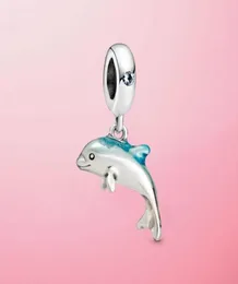 Hot 925 Sterling Silver Shimmering Dolphin Dangle Charm Bead Fit Original Bracelet Necklace 2021 Arrivic Jewelry1970894