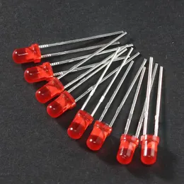 100pcs Ultra helles LED -Diodenkit - F3 3mm Superhell LED Weiß/Rot/Gelb/Blau/Grün -Licht emittierende Diode