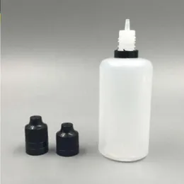 600Pcs Empty Bottles for E-juice E-liquid Plastic Dropper Bottle 100ml PE Needle Oil Bottle With Childproof Tamper Cap Qlorn