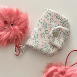 Portafogli stampe floreale sacca per piccola carta per tela carina portafoglio corto portatore di grande capacità mini borsetta casual kawaii sacchetti di monete per donne