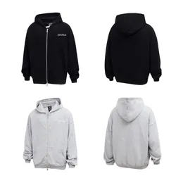 Cole Buxton Minimalist Slogan İşlemeli Kenar Sıradan Sonbahar Kış Kapşonlu Fermuar Kat Erkek Kadın Çiftleri Uzun Kollu Açık Sıradan Sokak Hoodies Smlxl