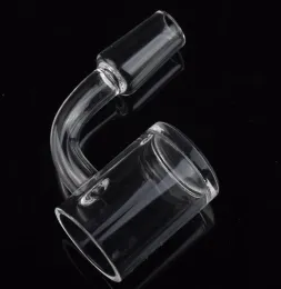 4mm Clear Bottom Flat Top 4590 Graus Quartz Banger Nail 10mm 14mm 18mm Domeless Quartz Nail para Bong Dab Rigs LL