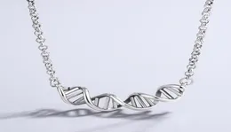 チェーンVentfille 925 Sterling Silver Dna Ed Ed Spiral Necklace for Women Personality Trendy Party Gifts Jewelry 2021 Drop1442383