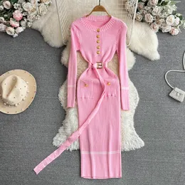 YUOOOOOOO MULHERES VESTIMENTO DE INVERNO DE INVERNO DE INVERIDADE DE AUTON ELEGENTE NATA LONIT LOVA COM O ESCRITÓRIO DO ESCRITÓRIO LADY BODYCON DRESS VESTIDOS 231225