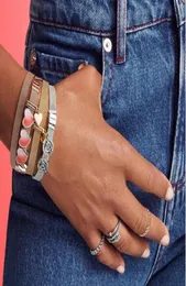 Damen-Armbänder aus 925er-Sterlingsilber im P-Stil mit Reflexion, Logo-Clip, Charm-Krone, ewiges Armband-Set mit Oringalbox5816405