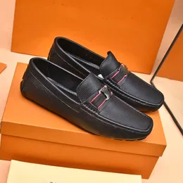 2024s moda masculina sapatos casuais sapatos de grife confortável deslizamento aberto sapatos de couro masculino marca de luxo sapatos de barco de couro