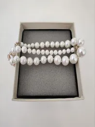 Длинное 45 см, новое жемчужное ожерелье, ожерелье высшего качества, модное женское ожерелье, изысканные ювелирные изделия2093686