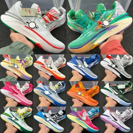 Najwyższej jakości GT Cut 2 buty do koszykówki dla mężczyzn Trenerów Projektant Świąteczny Hyper Pink Game Royal Bright Mandarin Outdoor Sneakers Rozmiar 40-46