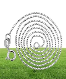 S925 colar de prata esterlina moda feminina caixa de jóias de prata fina colar de prata cem correspondência corrente jóias de comércio exterior w8054314
