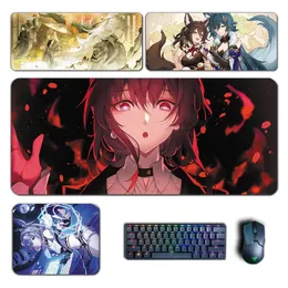 Rests Honkai Star Rail Mouse Pad Kafka Mar 7th Seele Himeko Welt Mousepad Computer Tangentboard Padding Anime Gaming Accessories Desk Mat Mat Mat