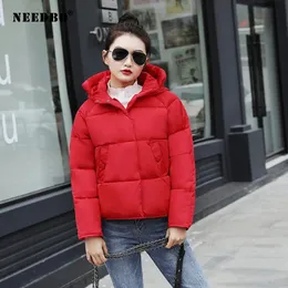 Jackets Needbo Women Down Jacket Hooded Down Coat White for Women Slim Down Jackets Ultra Light Down Coat Winter Oversize Parka Doudoune