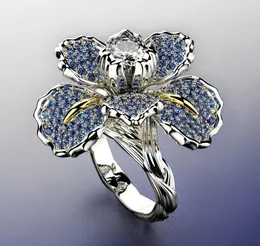 Echter S925 Sterling Silber Ring für Frauen 2 Karat Diamant Schmuck Edelstein Anillos De Silber 925 Schmuck Hochzeit Diamant Ringe Y113041916