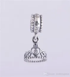 Ciondolo con ciondoli da 5 pezzi, tiara principessa, autentico argento sterling 925, adatto per bracciale stile H9ale5798922