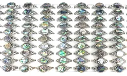 50 pzlotto elemento oceano ovale conchiglia di abalone anelli design di pesci adorabili dimensioni miste per vendita al dettaglio3370534