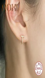 후프 huggie roxi tshaped zircon crystal pendientes 여자를위한 귀걸이 결혼식 럭셔리 925 스털링 실버 귀걸이 kolczyki jewel7509876