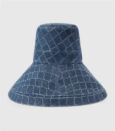 Marka Letter Dżins Designer Kapelusz Men Projektanci Baseball Caps Hats Mens Womens Wide Brim Hat Fashion Sunhat Casquette Sport G5099540
