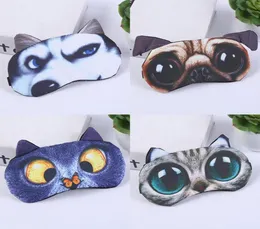 Berets Augenmaske Eyeshade Cover Shade Natural Sleeping Patch Nette Katze Hund Schlaf Frauen Männer Weiche Augenbinde Reise Eyepatch5374008