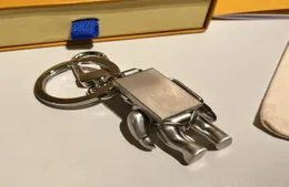 Robot Keychains rostfritt stål astronaut nyckelhållare brun halsband bil nyckelkedja ringhållare spänne nyckelchain designer älskare bil 9384319