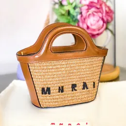 Mini Tropicalia Micro Straw Tasarımcı Çanta Raffias 7a Luxurys Çanta Kadınları Dövme Pochette Çanta Üst Saplama Tote Moda Debriyajı Erkek Omuz Plaj Çantaları