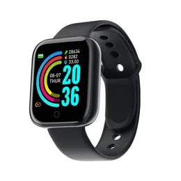 Smart orologio y68 uomini donne orologi da polso d20 smartwatch orologio elettronico fitness monitor regalo di compleanno per Xiaomi Huawei Bracciale 100pcs