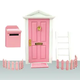 Tooth Fairy Door Kit Mini Dollhouse Decord Dollhouse Miniature Scene Decore Fairy Garden Accessories 1 12 Doll House 231225
