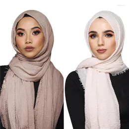 Roupas étnicas jtvovo runmeifa 2023 algodão muçulmano e linho dobras finas hijab falhas mulheres respiráveis ​​xale acessórios de moda islâmica boné