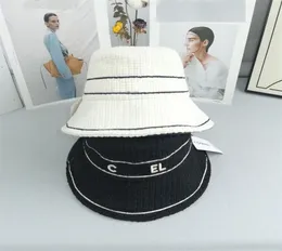 Bucket Hat Designer For Lady Women Waffle Design Cotton Stingy Brim Hats With Luxury Logo Formal Top Hats8725483