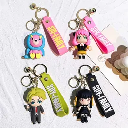 Spy x Família Anime Keychain fofo yor e loid chaveiros 3d boneca cosplay adereços -chave para mulheres cadeias de chave personalizadas