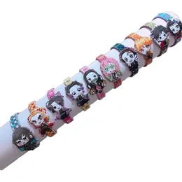 20pcs Box Anime Demon Slayer Children's Children's Children Conjunto de pulseiras de estilo aleatório Jóias de pulseiras para crianças F1211252B