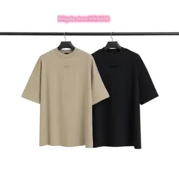 2024 nieuwe T-shirts van mannen en vrouwen Noord-Amerikaanse high street fashion merk Fears Essentialt-shirt Cloud Series Fear Line Amerikaanse trendy losse korte mouwen H45s