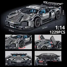 Blocks Toylinx 1 14 Building Car Moc City Speed Luxury Racing Vehicle With Super Racers Bricks Toys For Children Gift Drop Delivery Dhnij
