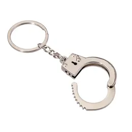 Simulering Handcuffs Metal Keychain Car Key Bottle Opener Män och kvinnor Keychain267L