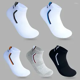 Men's Socks 3Pairs Men Ankle Breathable Cotton Sports Mesh Casual Athletic Summer Thin Cut Short Sokken Large Size EUR39-46