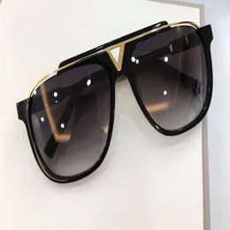 Vintage Vierkante Zonnebril Goud Metaal Zwart Grijs Gradiënt Lens De Party Shades Heren Mode Zonnebril uv400 bescherming Brillen wi323Y